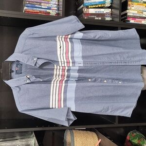 Vineyard Vines Short Sleeve Slim Fit Tucket Shirt Size M EUC